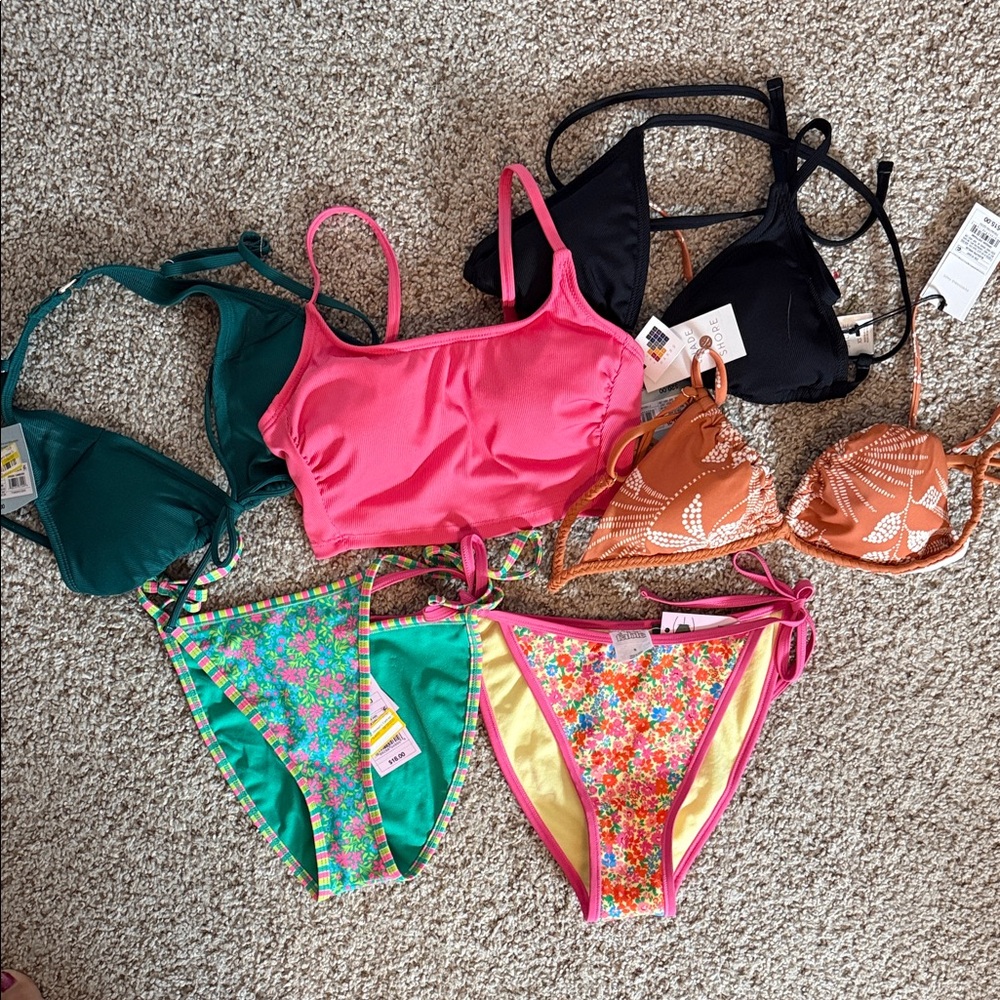 NWT Shade & Shore/Wild Fable Bikini Mega Bundle Sz XS and S